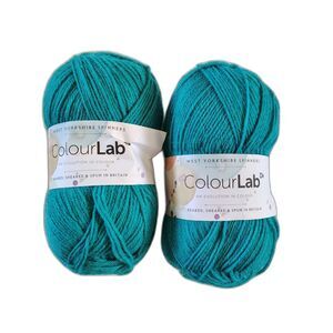 West Yorkshire Spinners ColourLab DK Yarn Teal 100g 225m British Wool